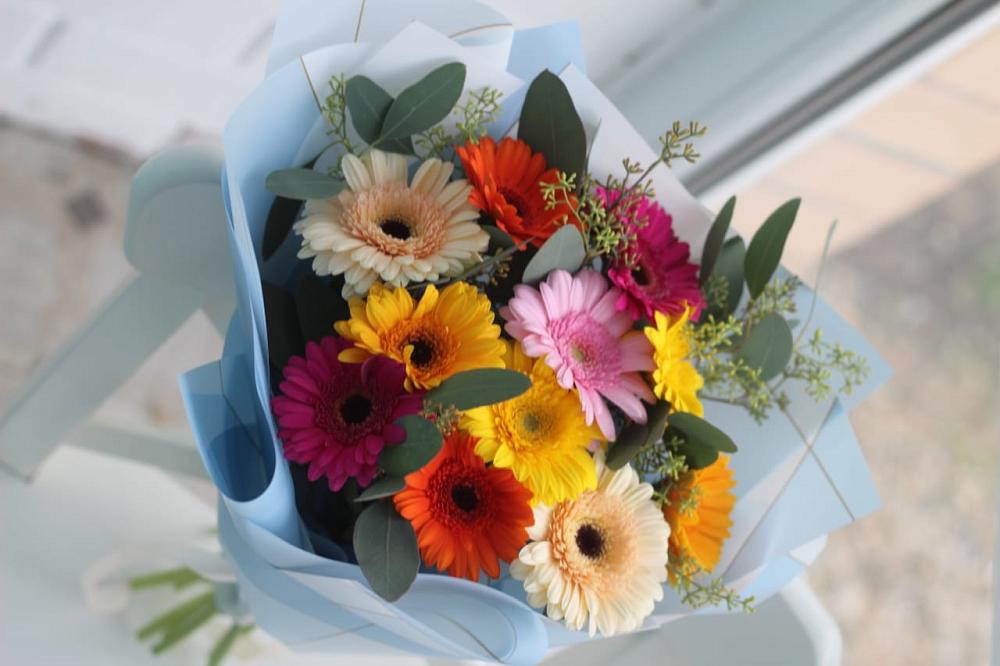 Букет цветов из: Герберы в Маме