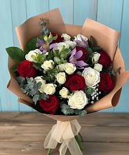 Букет цветов из:  Розы и Альстромерии в Маме