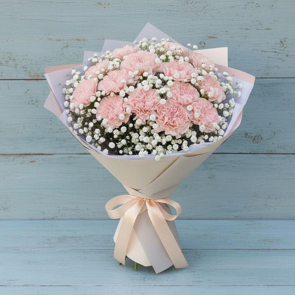 Букет цветов из: Гвоздики в Маме