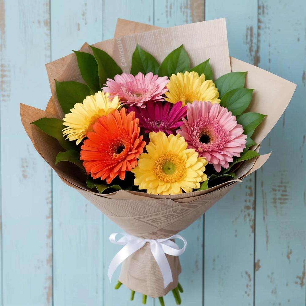 Букет цветов из: Герберы в Маме