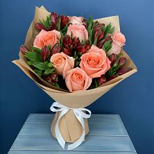 Букет цветов из:  Розы и Альстромерии в Маме