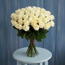 Букет 51 Белая роза Эдлесс Лав #REPLACE_PRED# Маме