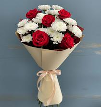 Букет цветов из:  Розы и Хризантемы в Маме