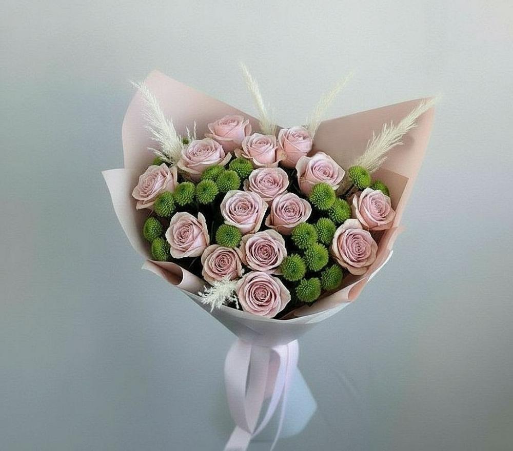 Букет цветов из: Розы и Хризантемы в Маме