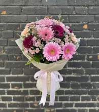 Букет цветов из:  Герберы и Хризантемы в Маме