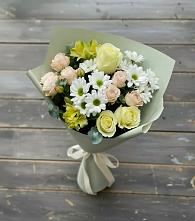 Букет цветов из:  Альстромерии, Розы и Хризантемы в Маме