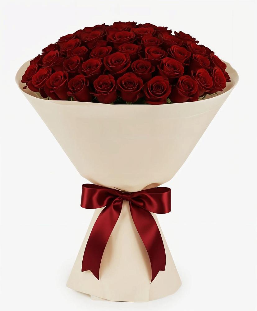 Букет 101 Бордовая роза Блэк Бакарра в Маме