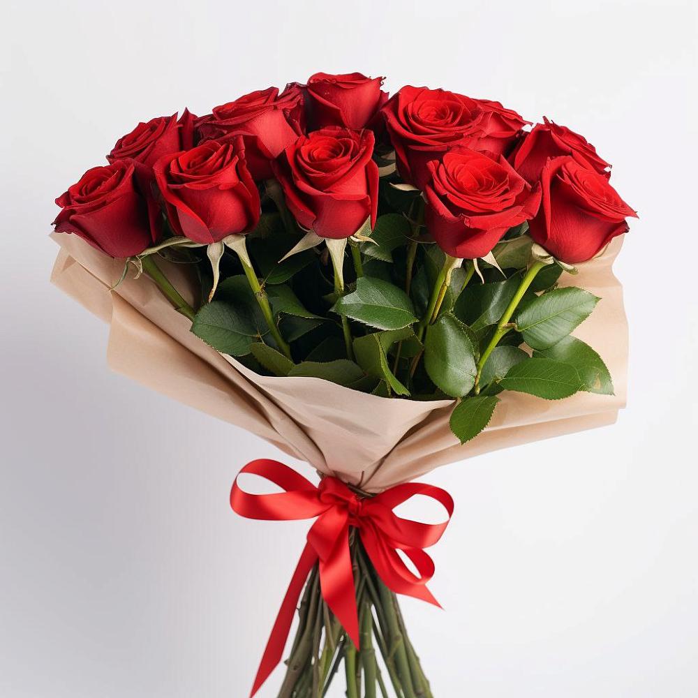 Букет 11 Красных роз Эдлесс Лав в Маме