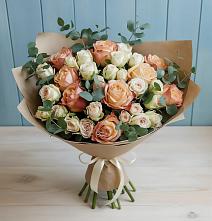 Букет цветов из:  Альстромерии и Розы в Маме